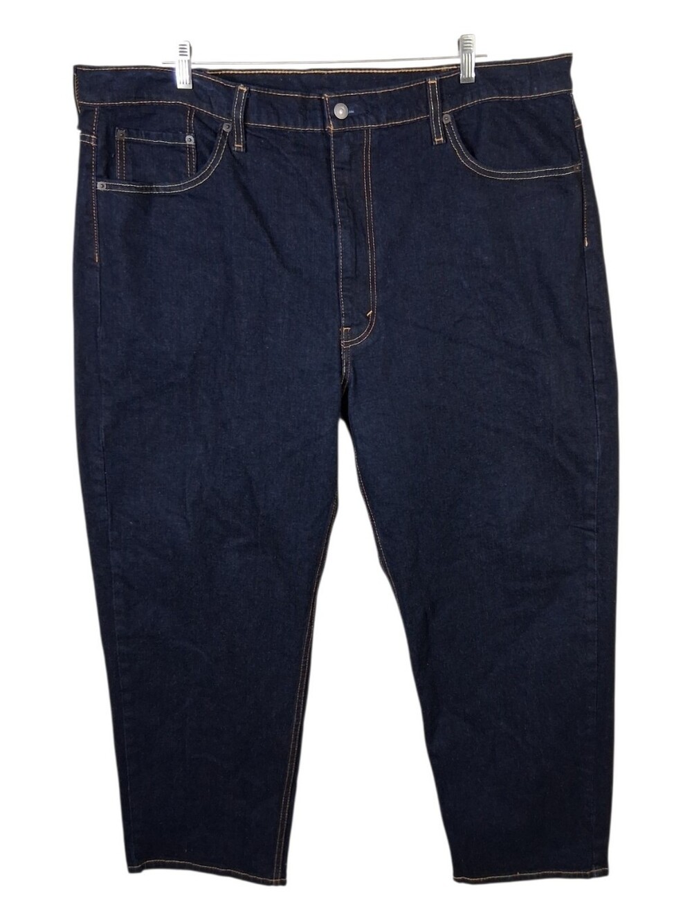 Levi's 550 Mens 44x29 Blue Relaxed Fit Dark Wash Everyday Classic Denim Jeans